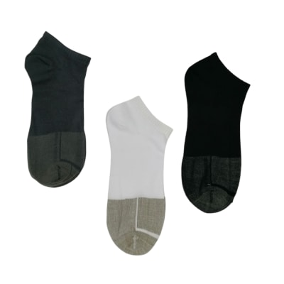 Calcetas tipo soquete bambú elimina mal olor para hombre - Pack 4 unidades