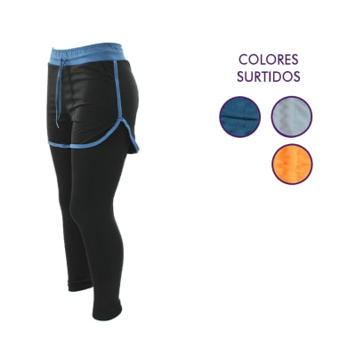 Calza shorts deportiva con cordón surtidos para mujer - Pack 12 unidades