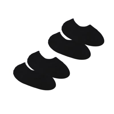 Calceta algodón soquete en color negro liso para niños - Pack 20 unidades