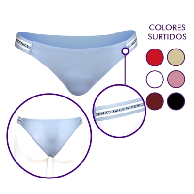 Bikini Minimalista Sin Costura  Para Mujer - Pack 12 Unidades1