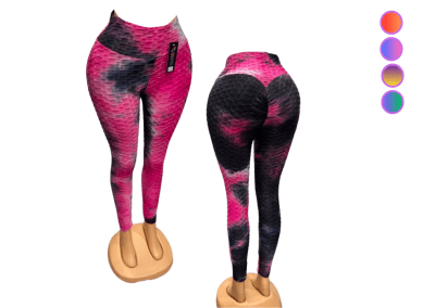 Calzas texturizadas levanta glúteos colores surtidos para mujer - Pack 6 unidades1