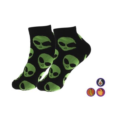 Calcetas tobillera de algodón diseños divertidos para mujer - Pack 6 unidades1