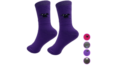 Calceta Térmica Larga Con Diseño De Gatito Para Mujer - Pack 12 Unidades1