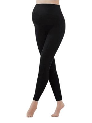 Calzas primera capa maternal con medio talón negro para mujer - Pack 12 unidades