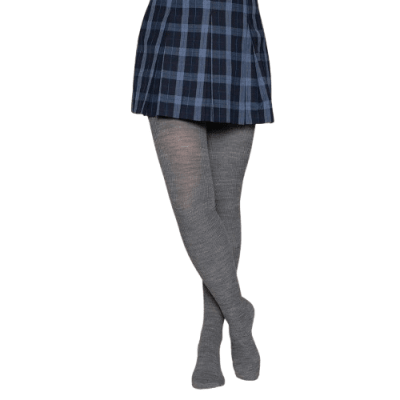 Panty algodón acanalada en color gris para niñas - Pack 3 unidades