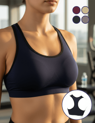 Petos deportivo microfibra con relleno removible para mujer - Pack 2 unidades