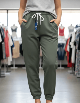 Buzos con bolsillos y cordón en cintura colores lisos para mujer - Pack 3 unidades