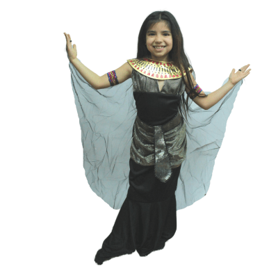 Disfraz infantil para Halloween egipcia para niñas - Pack 1 unidad