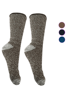 Calcetas larga sin costura jaspeada bambú algodón hombres - Pack 12 unidades1
