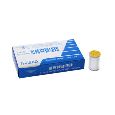 Hilo blanco para volantín 1.37mts aprox  - Caja 12 unidades