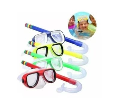 Kit De Buceo Snorkell Y Mascara Piscina Playa Para Niños - Pack 4 Unidades