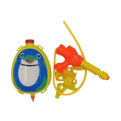 Mochila Con Pistola Lanza Agua Diseño Pingüino Para Niña/os - Pack 1 Unidad