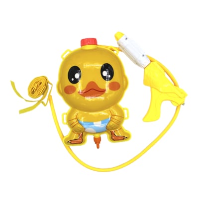 Mochila Con Pistola Lanza Agua Diseño Patito Para Niña/os - Pack 1 Unidad1