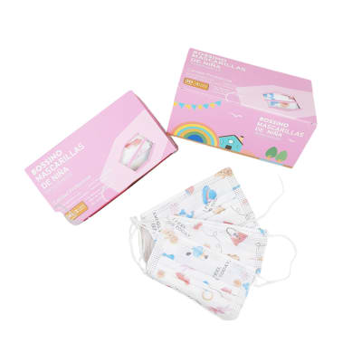 MASCARILLAS DE NIÑA HIPOALERGENICAS PACK 50 UNIDADES1