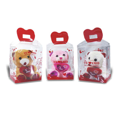 Oso De Peluche Con Corazon Al Centro Sujetos a Disposición Pack 5 Unidades