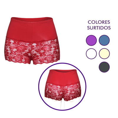 PANTALETA MUJER TIRO ALTO ALGODON PACK DE 12 UNIDADES