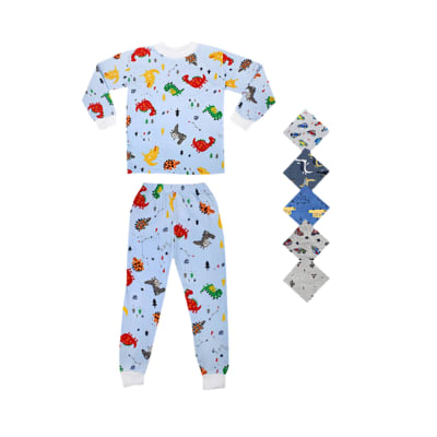 Pijama de polar estampados surtidos para niños - Pack 8 unidades1
