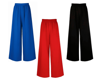 Pantalón Samurái bota ancha en colores surtidos Para Mujer - Pack 6 Unidades1