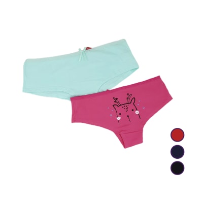 Pantaletas Con Estampado De Reno Para Mujer - Pack 12 Unidades1