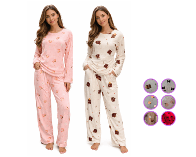 Pijamas 2 piezas de chiporro diseños a elección para mujer - Pack 1 unidad1