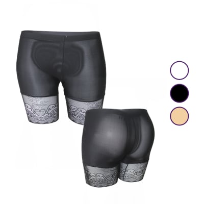 Pantaletas con pierna segunda piel y encaje para mujer - Pack 12 unidades