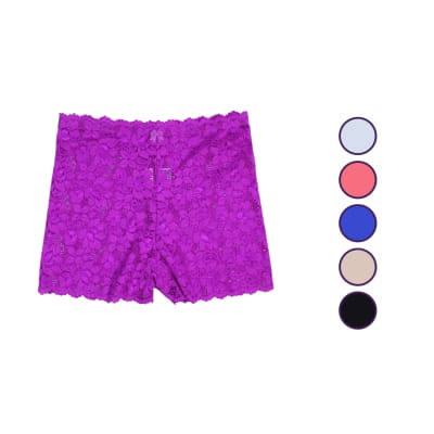 Pantaletas larga extra linda de encaje completo para mujer - Pack 12 unidades