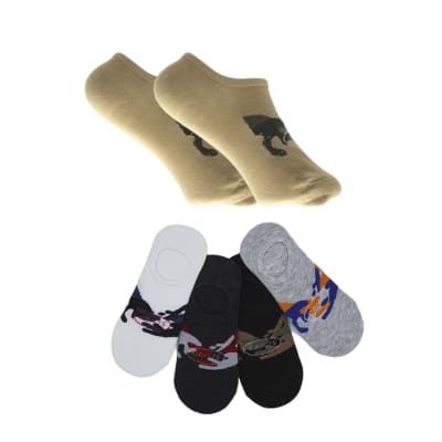 Calcetas Panchitas Diseño Camuflaje Para Hombre - Pack 12 Unidades