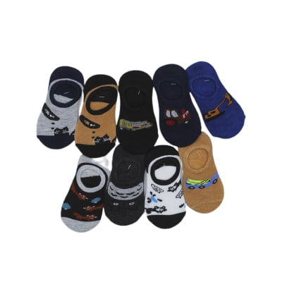 Calcetas tipo panchitas algodón monitos surtidos para niños - Pack 12 unidades