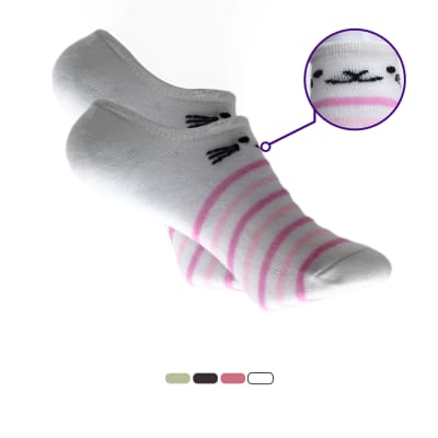 CALCETA TIPO PANCHITA JUVENIL DE ALGODON DÑO SURTIDO  X61