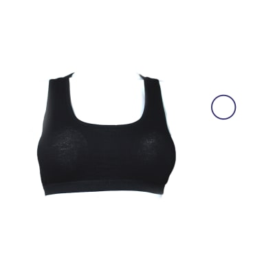 Peto deportivo relleno removible blanco y negro niña  juvenil - Pack 2 unidades