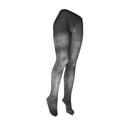 Panty elasticada caffarena estampado de circulos para mujer - Pack 3 unidades