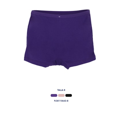 Pantaletas Juvenil En Color Liso - Pack 3 Unidades1