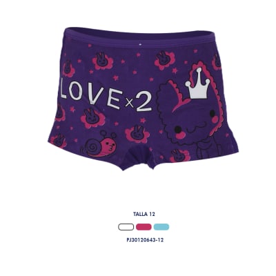 Pantaleta Juvenil Diseños Conejitos Y Estrellas - Pack 3 Unidades1