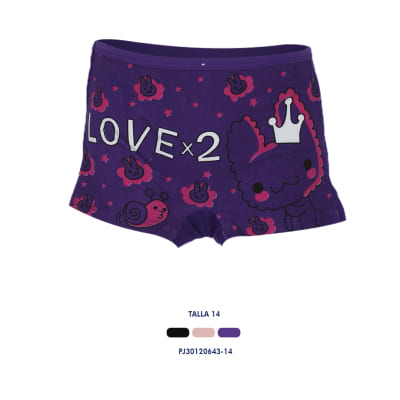 Pantaletas Juvenil De Diseños Conejitos Y Estrellas - Pack 3 Unidades1