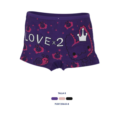 Pantaletas Juvenil Diseño Conejitos Y Estrellas  - Pack 3 Unidades1