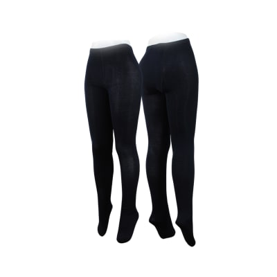 Pantys escolar juvenil de algodón azul marino para niñas - Pack 6 unidades