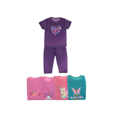 Pijama polera y pantalón con diseños surtidos para niños - Pack 3 unidades