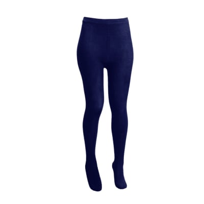 Panty algodón escolar antibacterial color azul niñas Juvenil - Pack 12 unidades