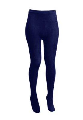 Panty escolar juvenil algodón color azul marino para niñas - Pack 12 unidades