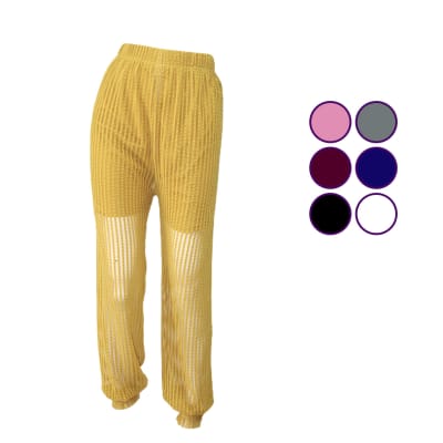 PANTALON BOMBACHA PARA MUJER EN COLORES SURTIDOS PACK 3 UNIDADES
