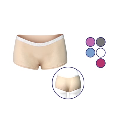 Pantaletas algodón diseño sport color liso para mujer - Pack 12 unidades