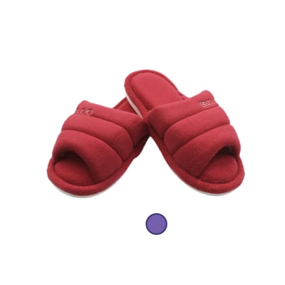 Pantufla tipo chala de chiporro en color lisos para mujer - Pack 6 unidades1