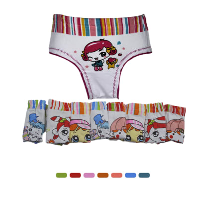 PANTALETA PARA NIÑA AMIGUITA ALGODON PACK POR 3 UNIDADES