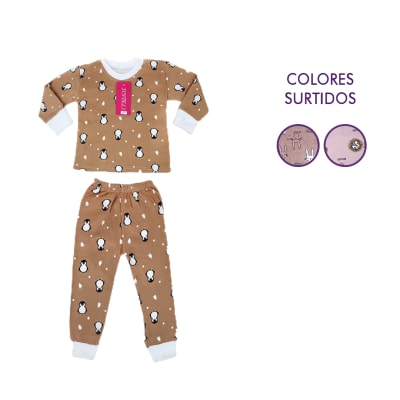 Pijamas Conjunto Pantalón Y Polera Surtidas Para Niña - Pack 8 Unidades1