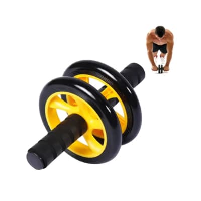 RUEDA DE EJERCICIOS ABDOMINALES COLOR AMARILLO POR UNIDAD1