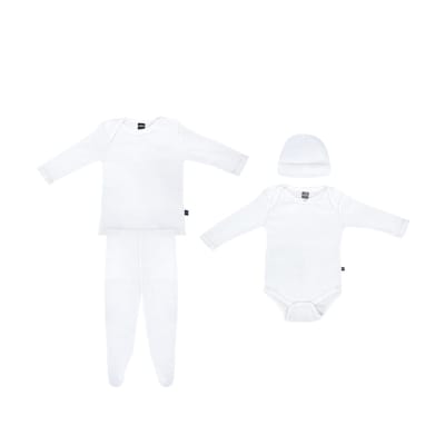 Conjunto set de 4 piezas en color blanco MOTTA para bebés - Pack 2 conjuntos