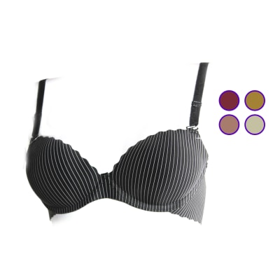 Sostén copa A con push Up tela de segunda piel para mujer - Pack 12 unidades1