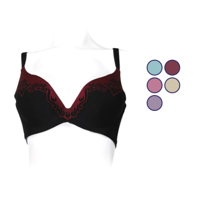 Sostén copa B de segunda piel sin barba y relleno para mujer - Pack 12 unidades1