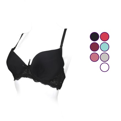 Sostén copa C con poco relleno color surtido para mujer - Pack 12 unidades1