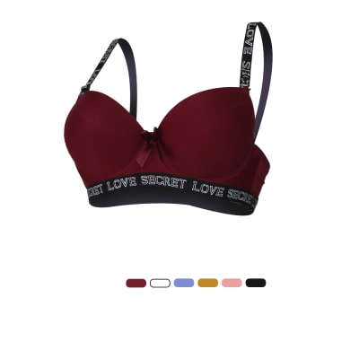 Sostén copa C con diseño love secret 3 ganchos para mujer - Pack 3 unidades1